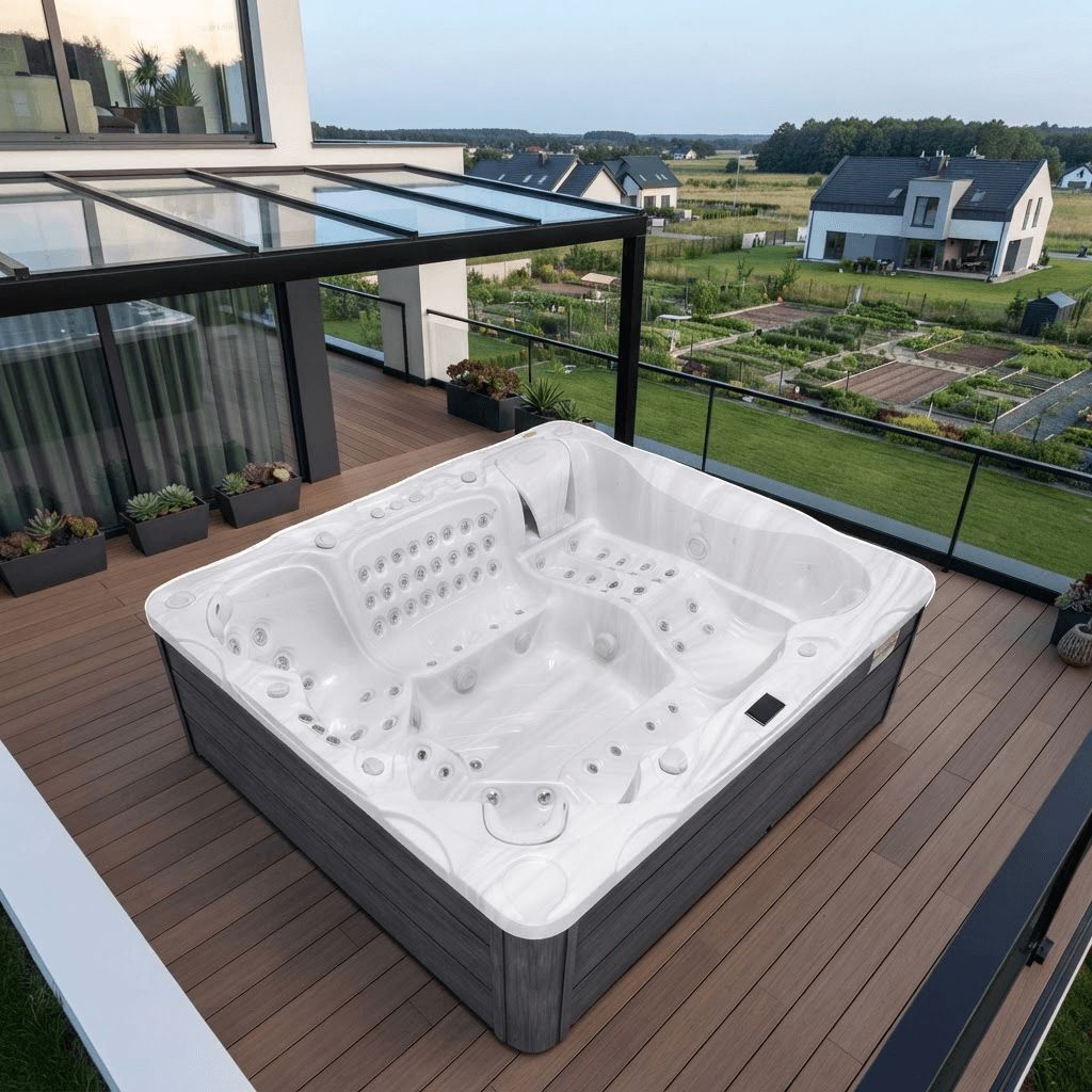 Acrylic Outdoor Spa 225 × 155 cm – 31 Jets, 1 Massage Pump — Turkish Hot Tubs & Spas supplier