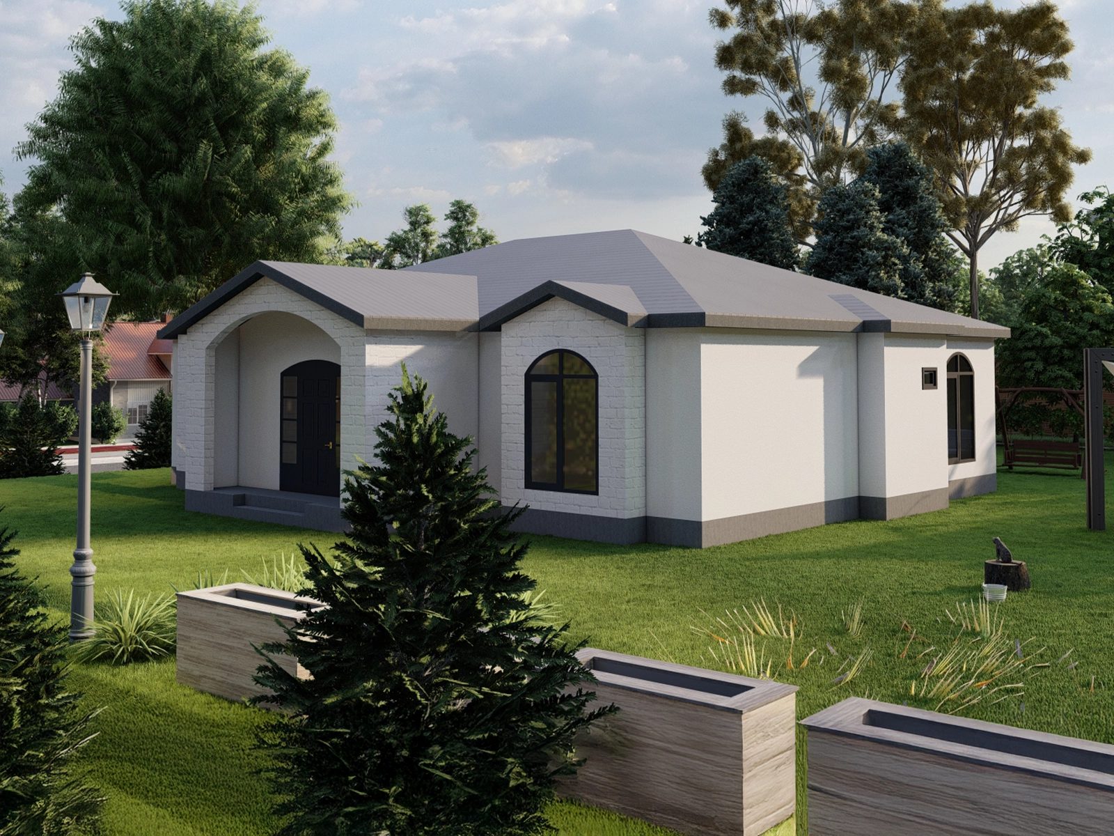 Maison en Acier Léger de Plain-Pied 168 m² 4+1 – RGT-AS1168 — fournisseur turc de Bâtiments en Acier