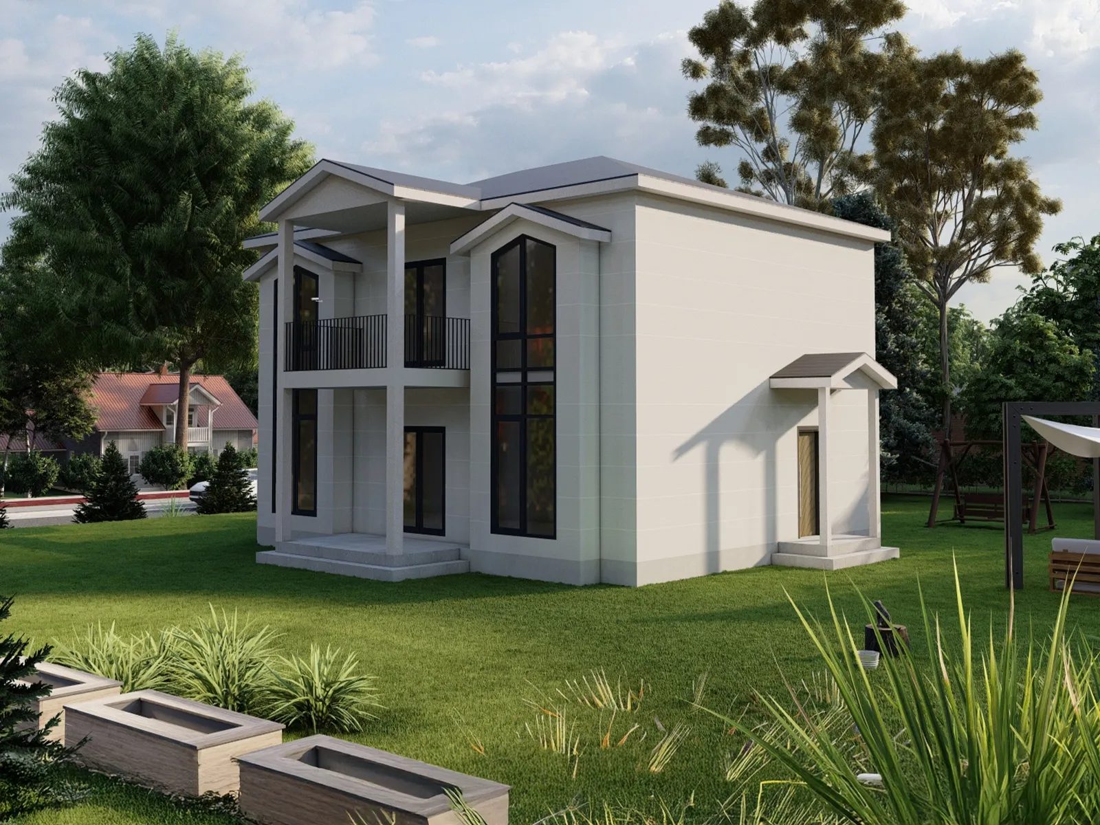 Maison en Acier Léger à Étage 191 m² 4+1 – RGT-AS2191 — fournisseur turc de Bâtiments en Acier