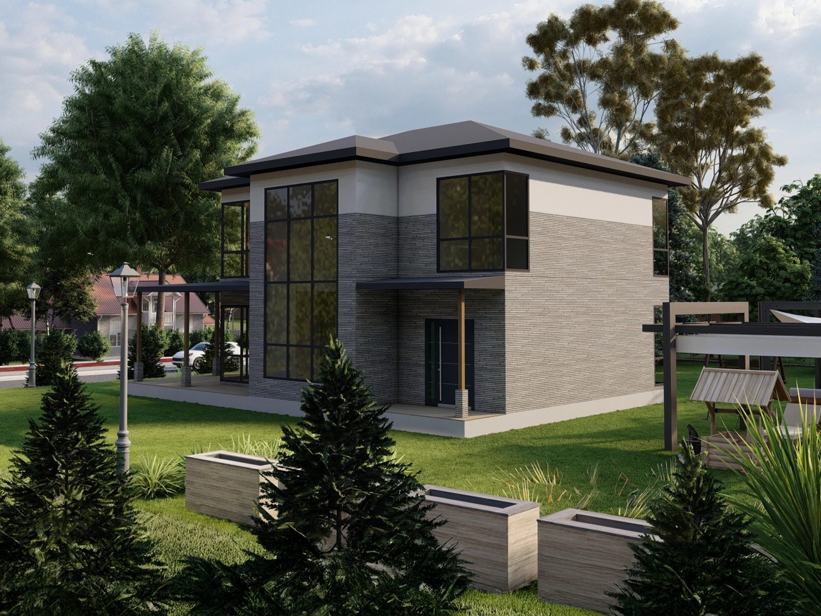 Maison en Acier Léger à Étage 205 m² 5+1 – RGT-AS2205 — fournisseur turc de Bâtiments en Acier