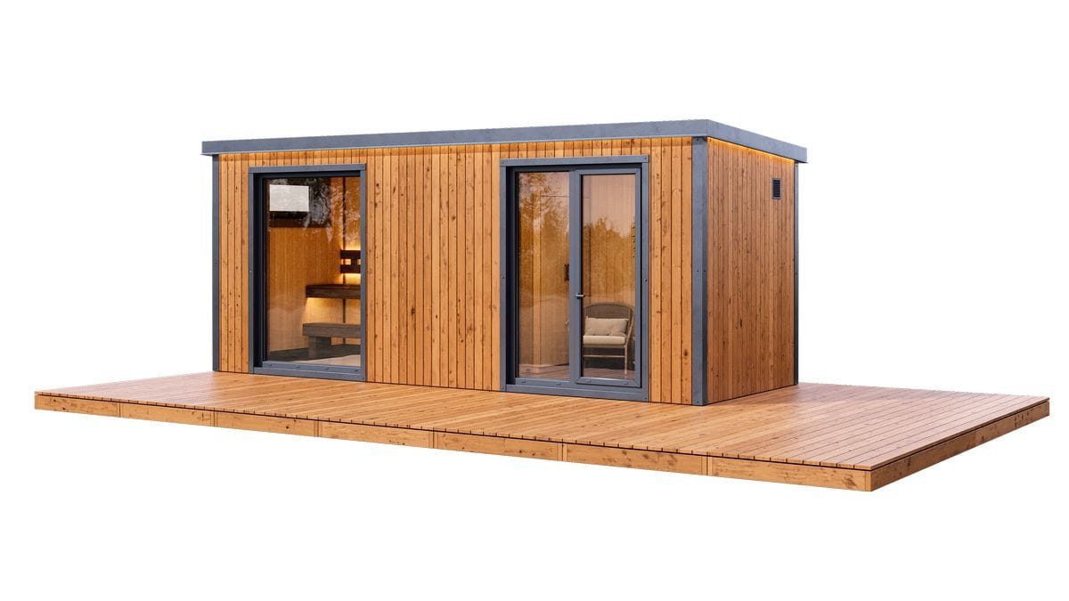 Modular Sauna M6 – Steam Room, Shower & Rest Room, 600 × 220 cm — Turkish Modular Saunas supplier